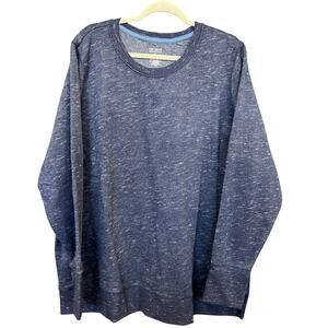 Tek Gear Heather Navy Crew Neck Sweatshirt Size 3XL